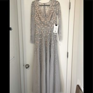 Mac Duggal Long Sleeve A-Line Gown - Never Worn NWT